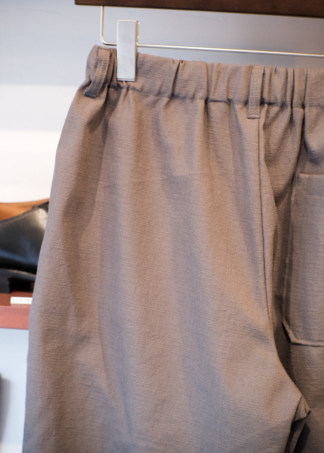 【PATHLOW】MANUAL ALPHABET RICH BUTCHER WIDE EASY PANTS GREY