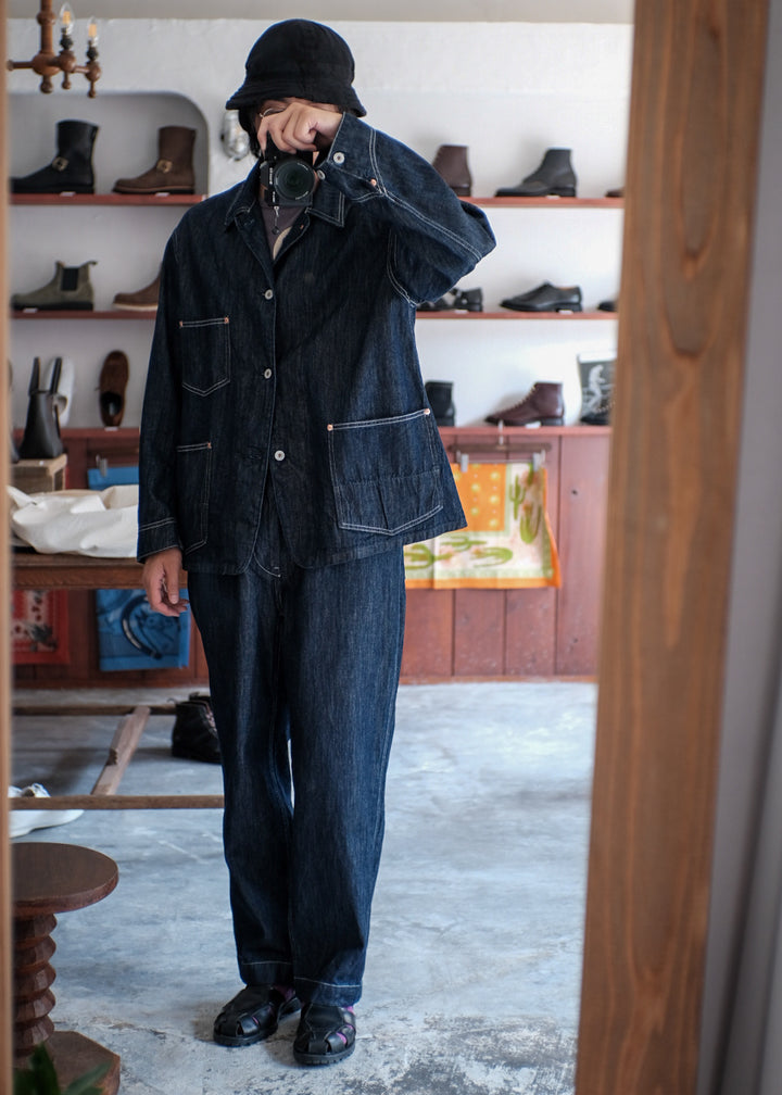 【PATHLOW】H.UNIT エイチユニット Denim work easy pants(One wash)