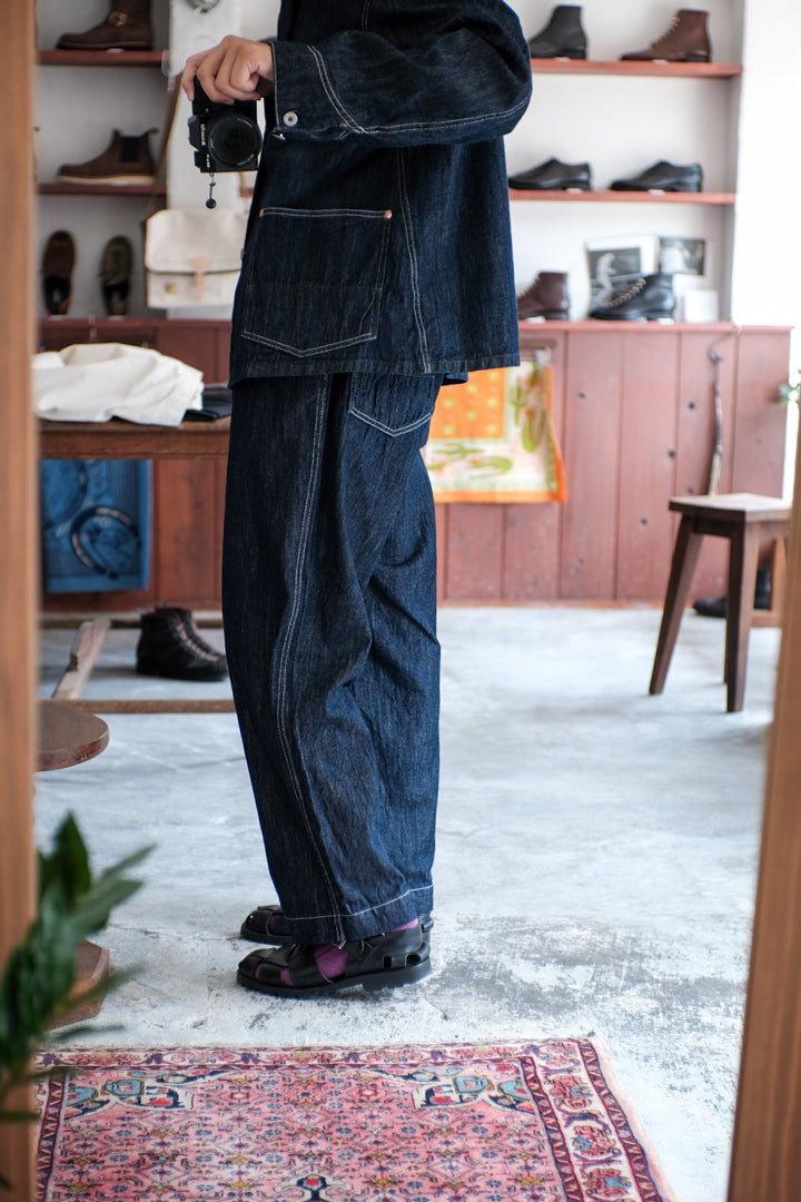 【PATHLOW】H.UNIT エイチユニット Denim work easy pants(One wash)