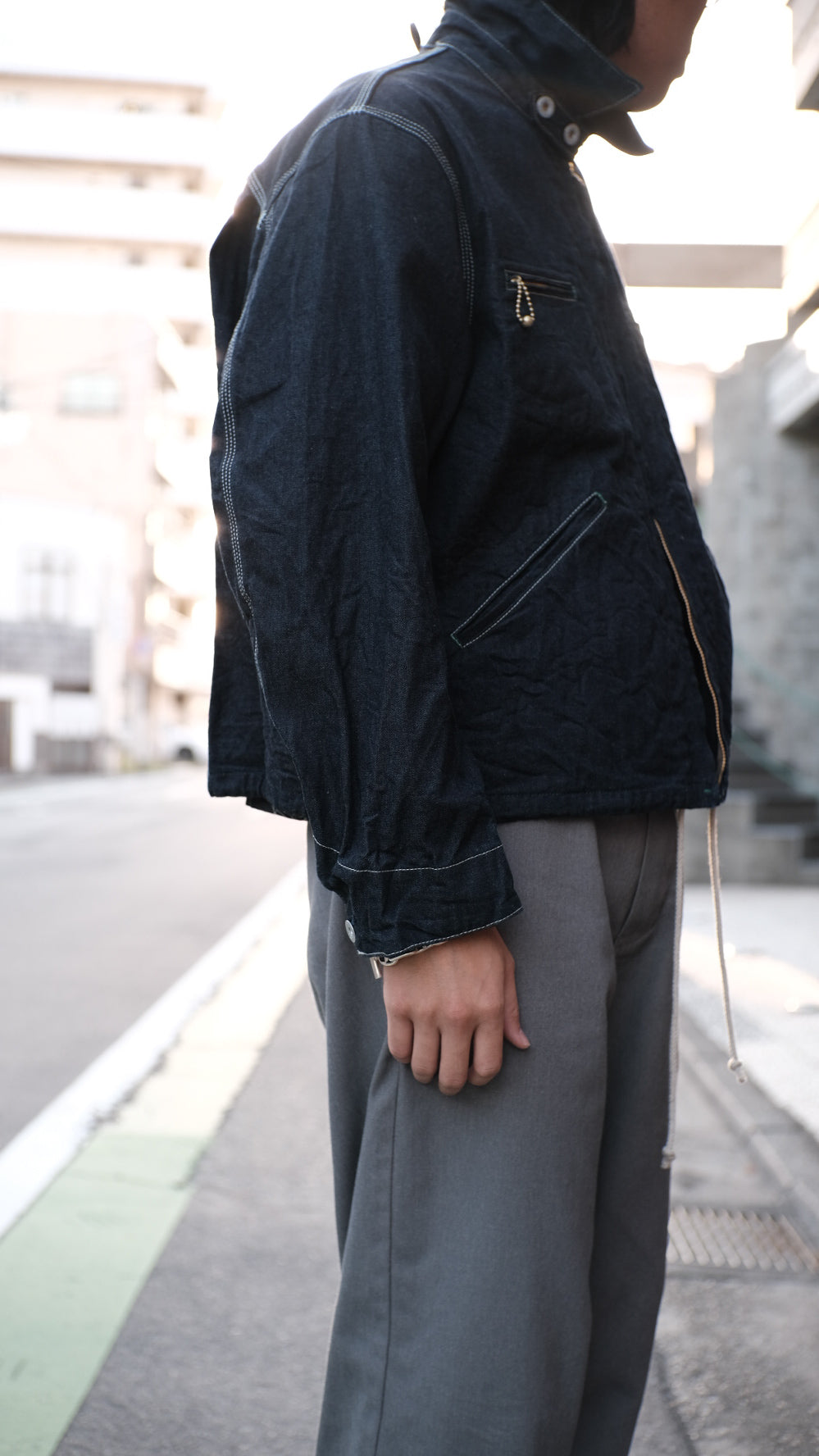 【PATHLOW】H.UNIT エイチ ユニット DENIM ZIP WORK JACKET ONE WASH