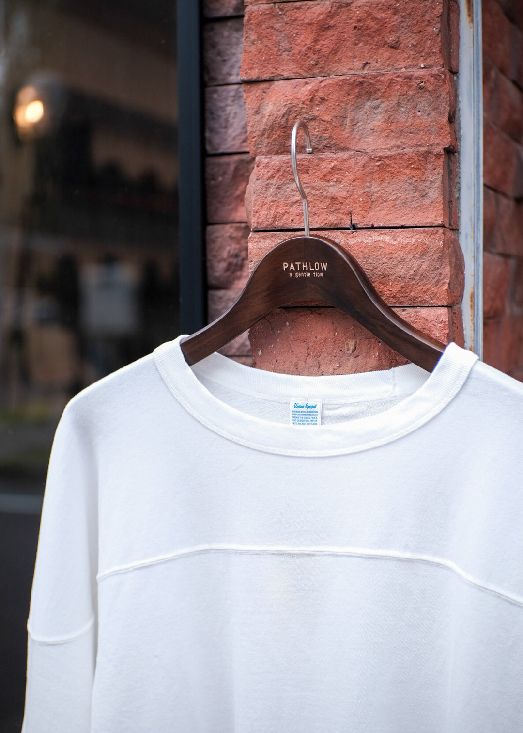 【PATHLOW】Unison Special C/R FOOTBALL TEE WHITE