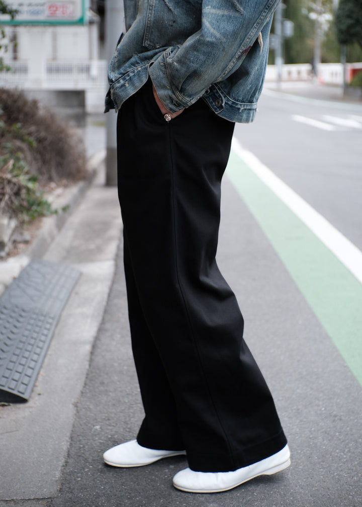 【PATHLOW】PERS PROJECTS パースプロジェクト JENS 2TUCK WIDE TROUSERS BLACK
