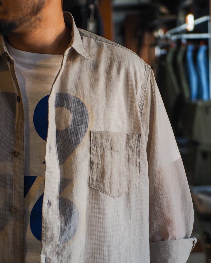 melple Logan Sheer Shirt Sand
