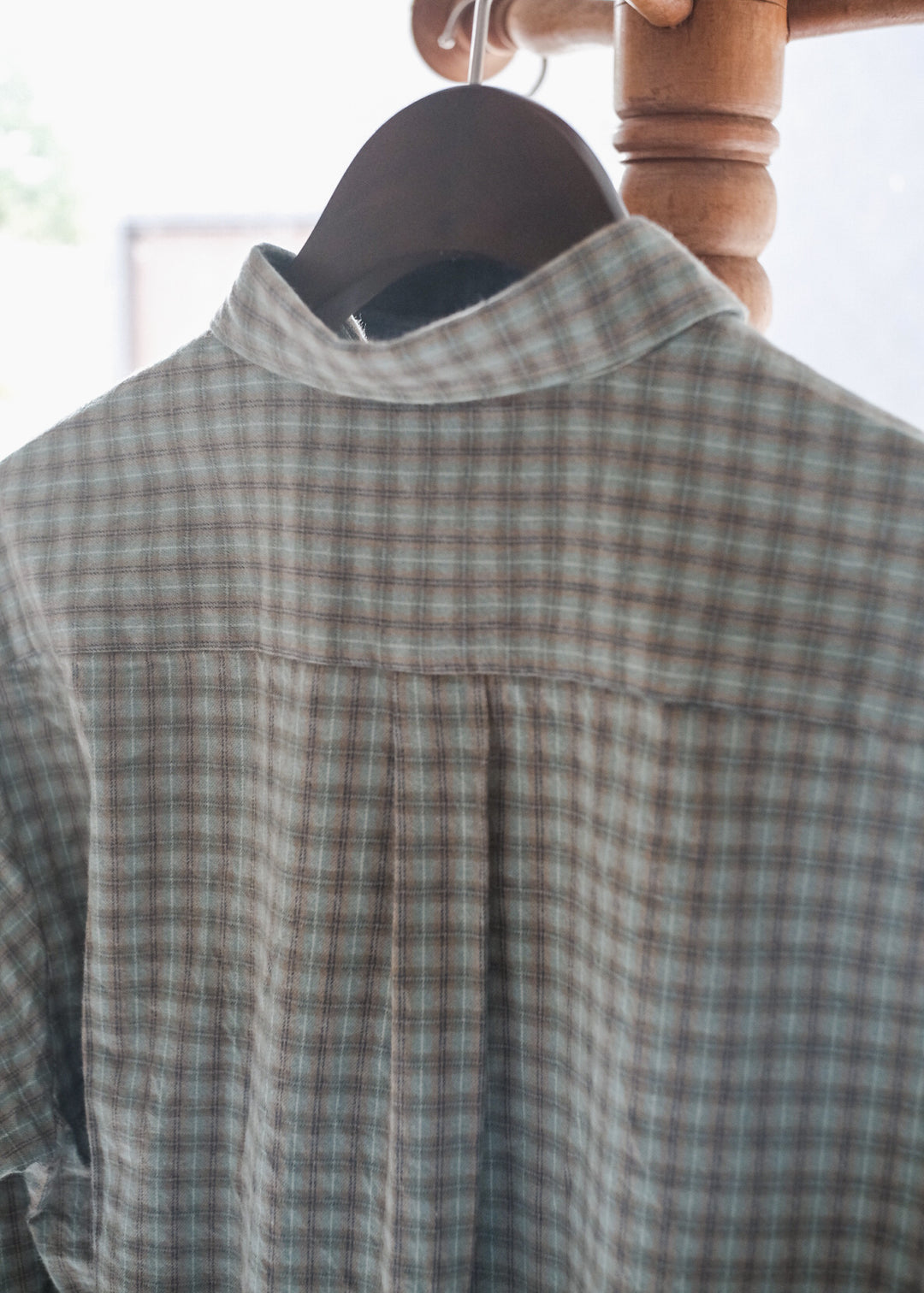 【PATHLOW】MANUAL ALPHABET BRUSHED TWILL CHECK LOOSE FIT R/C SHIRTS