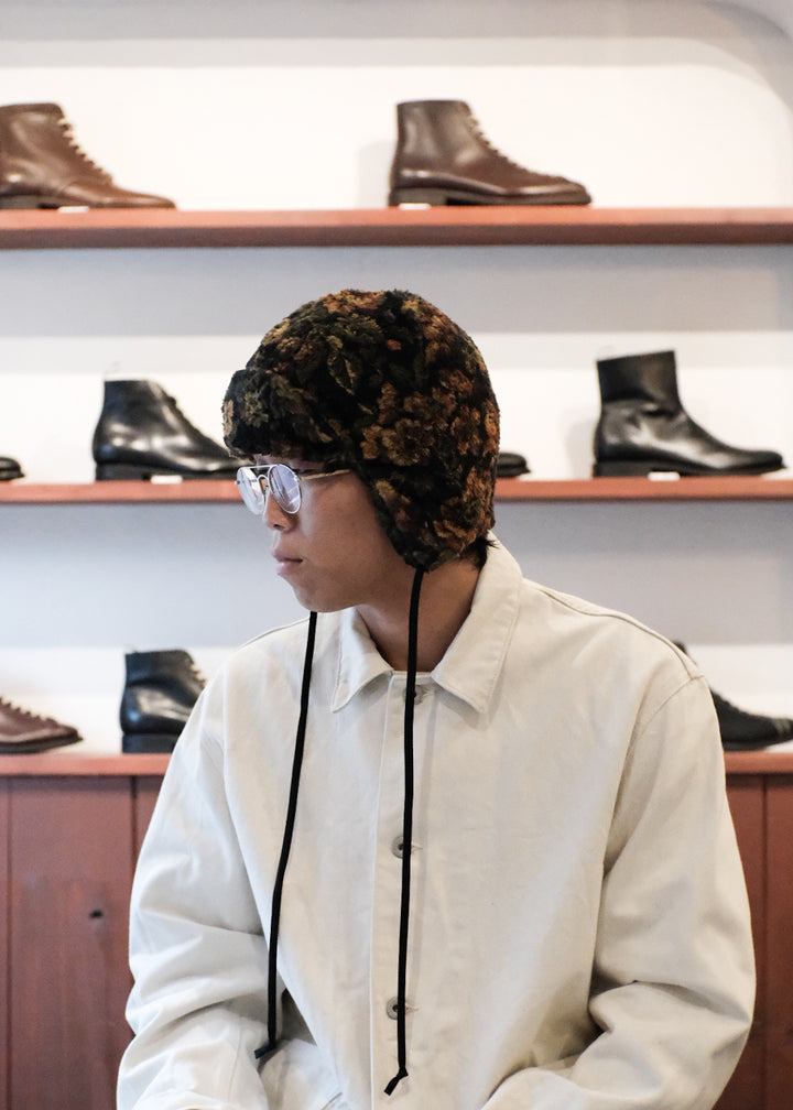 【PATHLOW】cableami FLOWER Print Fleece AVIATOR