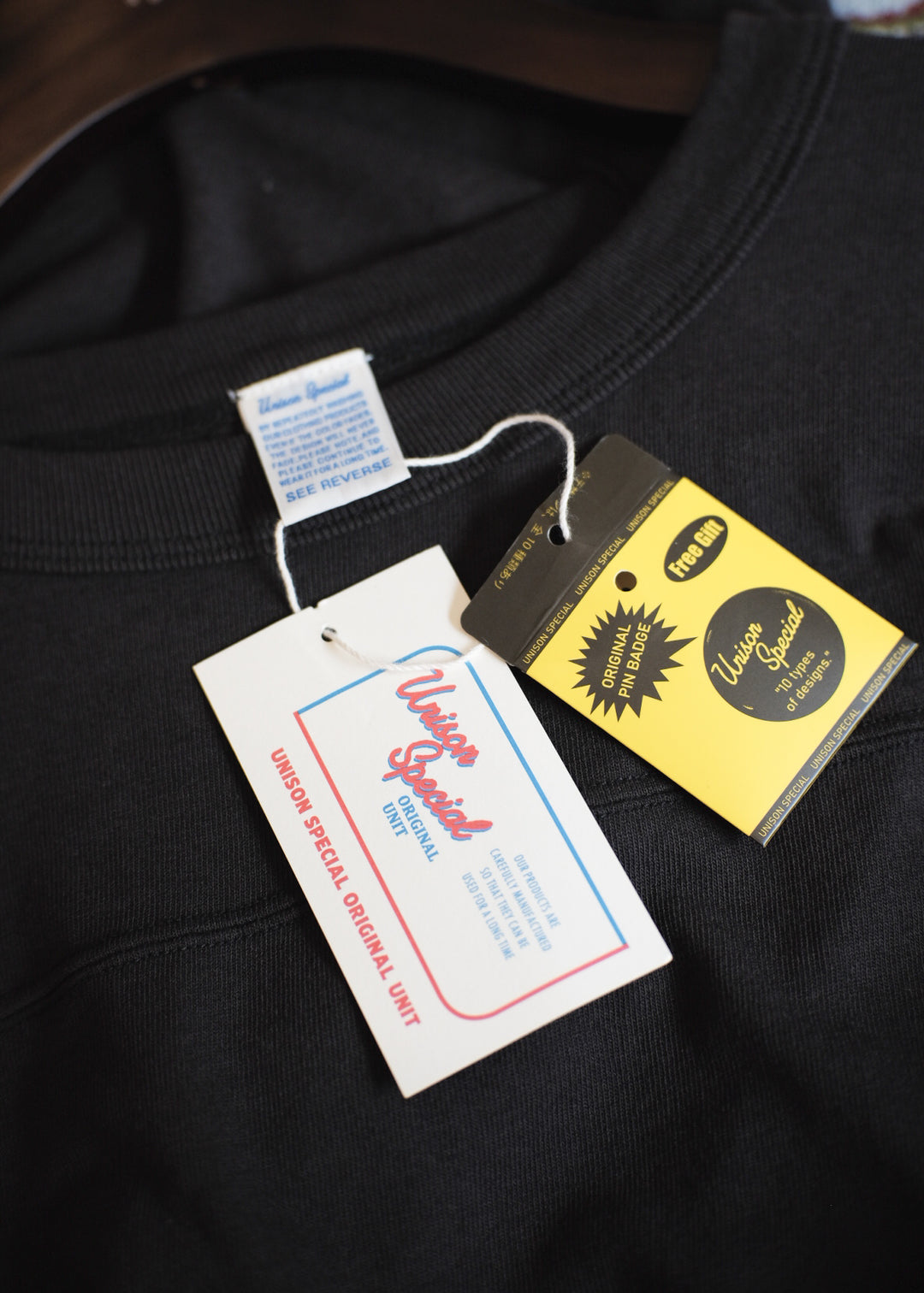 【PATHLOW】Unison Special C/R FOOTBALL TEE BLACK