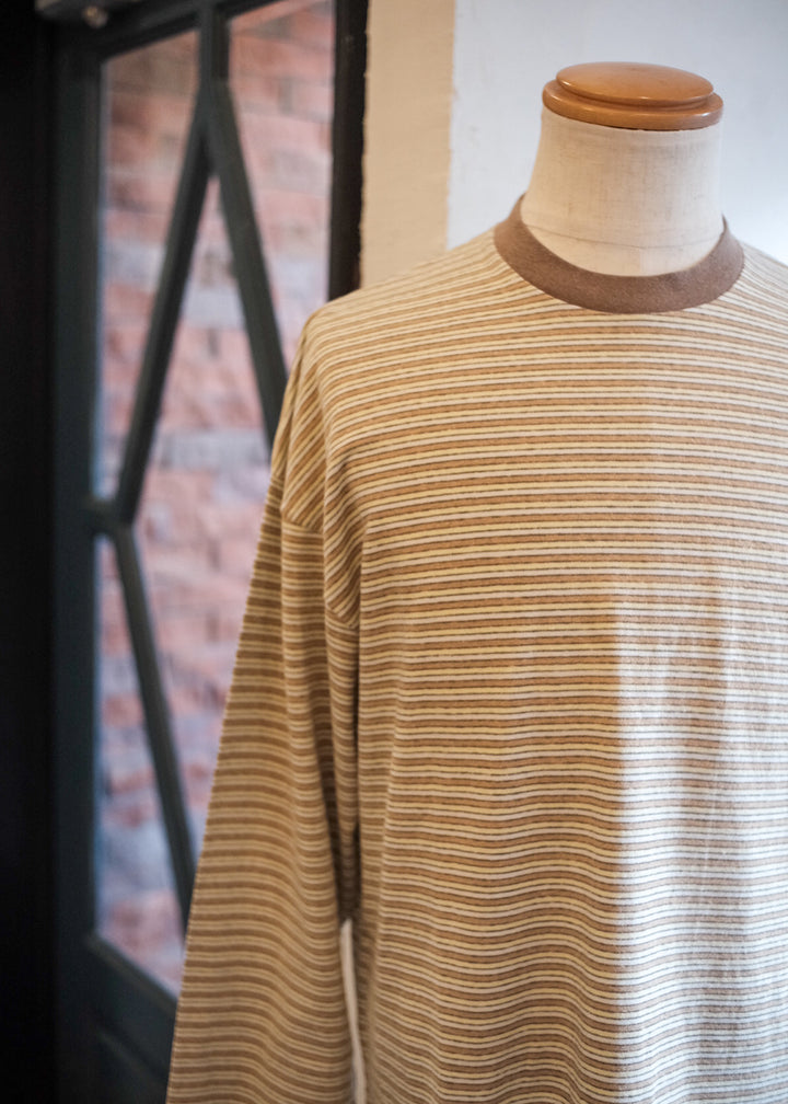 【PATHLOW】Unison Special GIANT AGED BORDER L/S TEE YELLOW