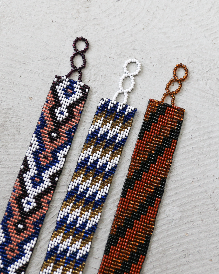 Huichol ウイチョル族 Mexican Beads Bracelet Wide