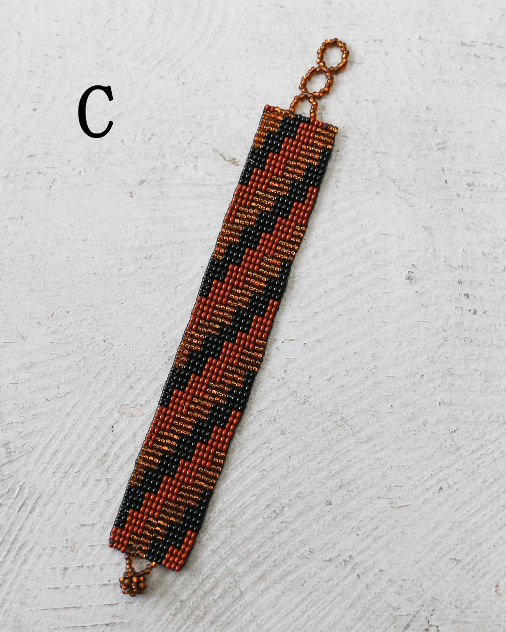 Huichol ウイチョル族 Mexican Beads Bracelet Wide