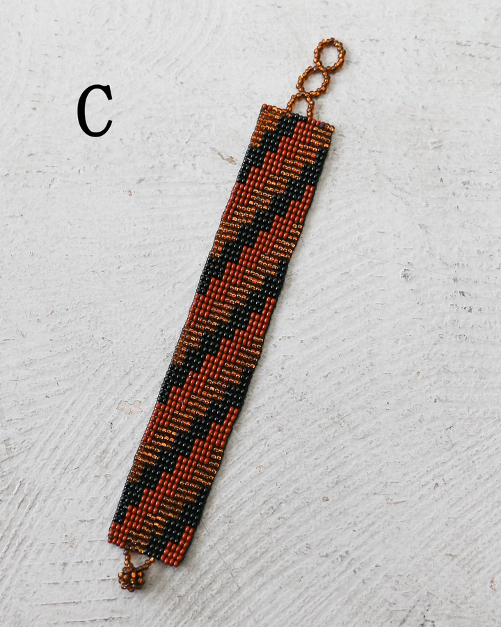 Huichol ウイチョル族 Mexican Beads Bracelet Wide
