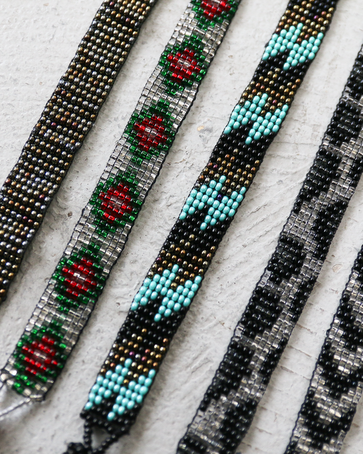 Huichol ウイチョル族 Mexican Beads Bracelet Narrow