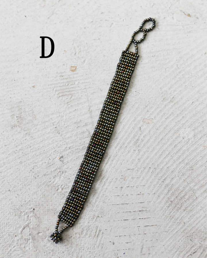 Huichol ウイチョル族 Mexican Beads Bracelet Narrow