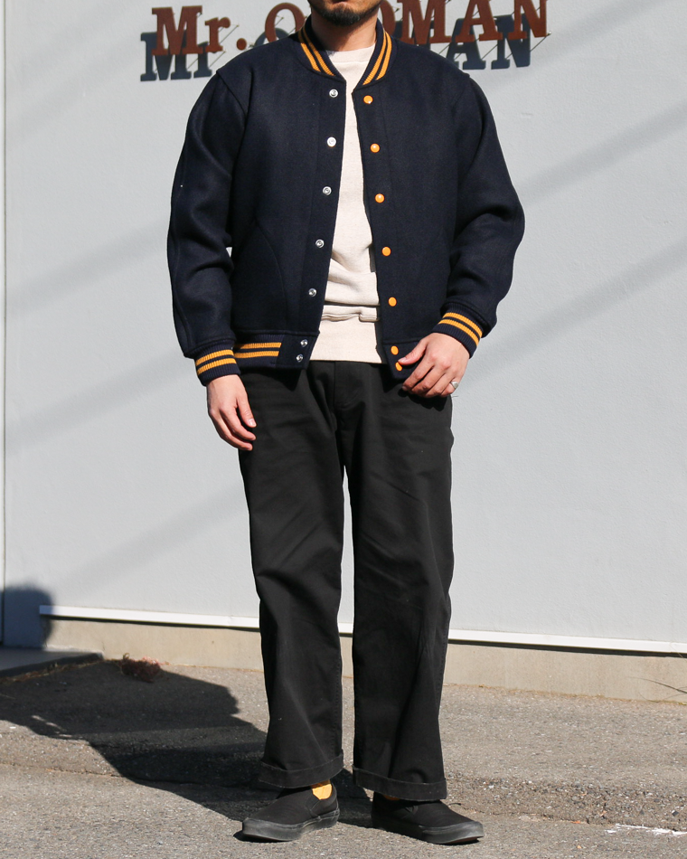 WAREHOUSE ウエアハウス Lot.2240 NAVY VARSITY JACKET Navy