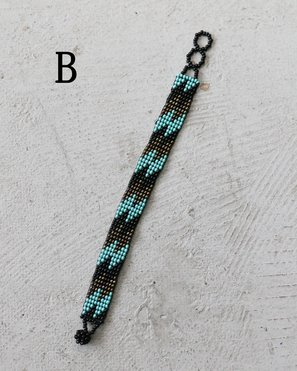 Huichol ウイチョル族 Mexican Beads Bracelet Narrow