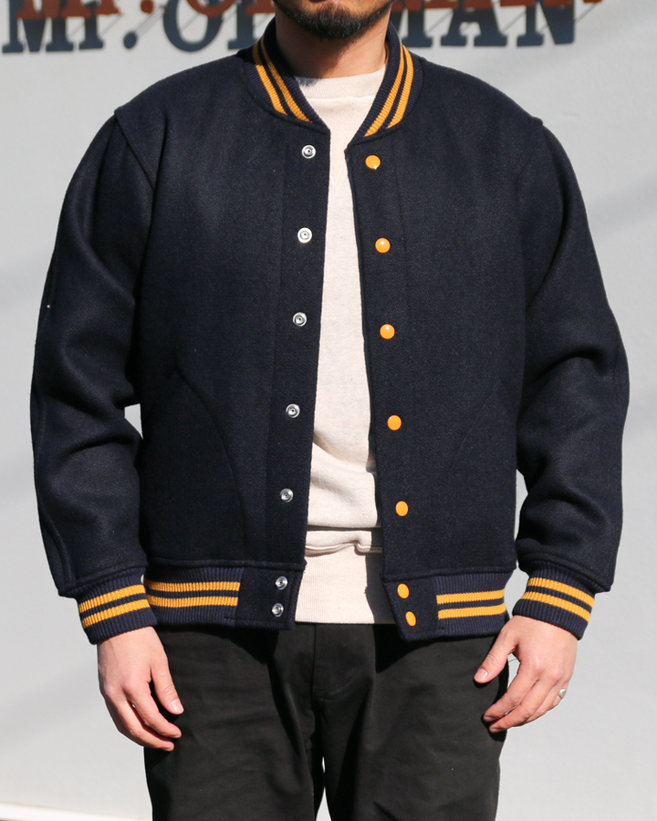 WAREHOUSE ウエアハウス Lot.2240 NAVY VARSITY JACKET Navy