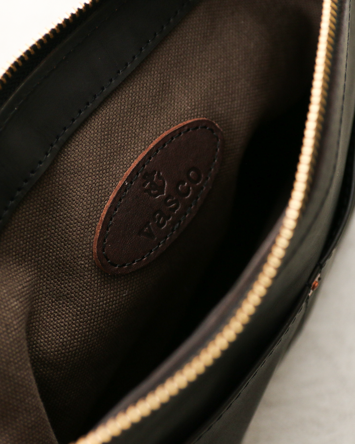 VASCO バスコ VS-313L LEATHER TELEPHONE SHOULDER BAG -SMALL Black