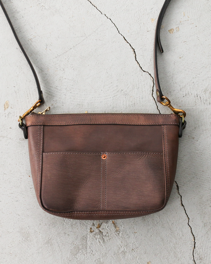 VASCO バスコ VS-313L LEATHER TELEPHONE SHOULDER BAG -SMALL Grey