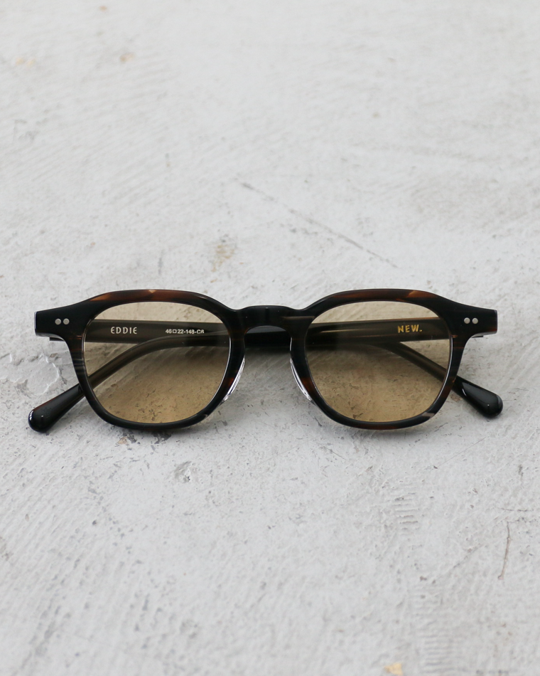 New. EDDIE Brown Grey×Brown Lenses