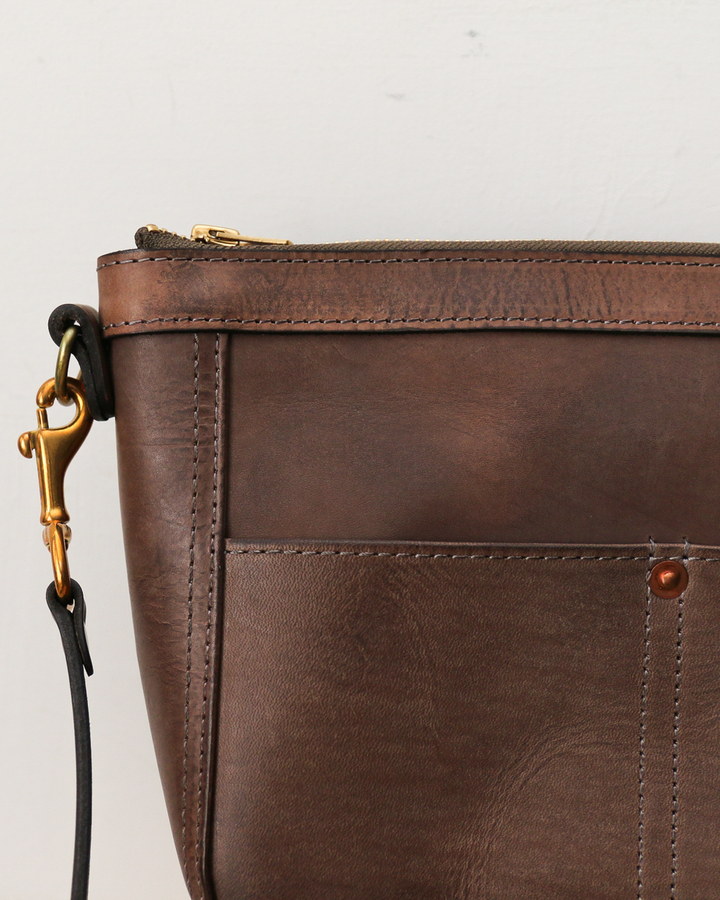 VASCO バスコ VS-313L LEATHER TELEPHONE SHOULDER BAG -SMALL Grey