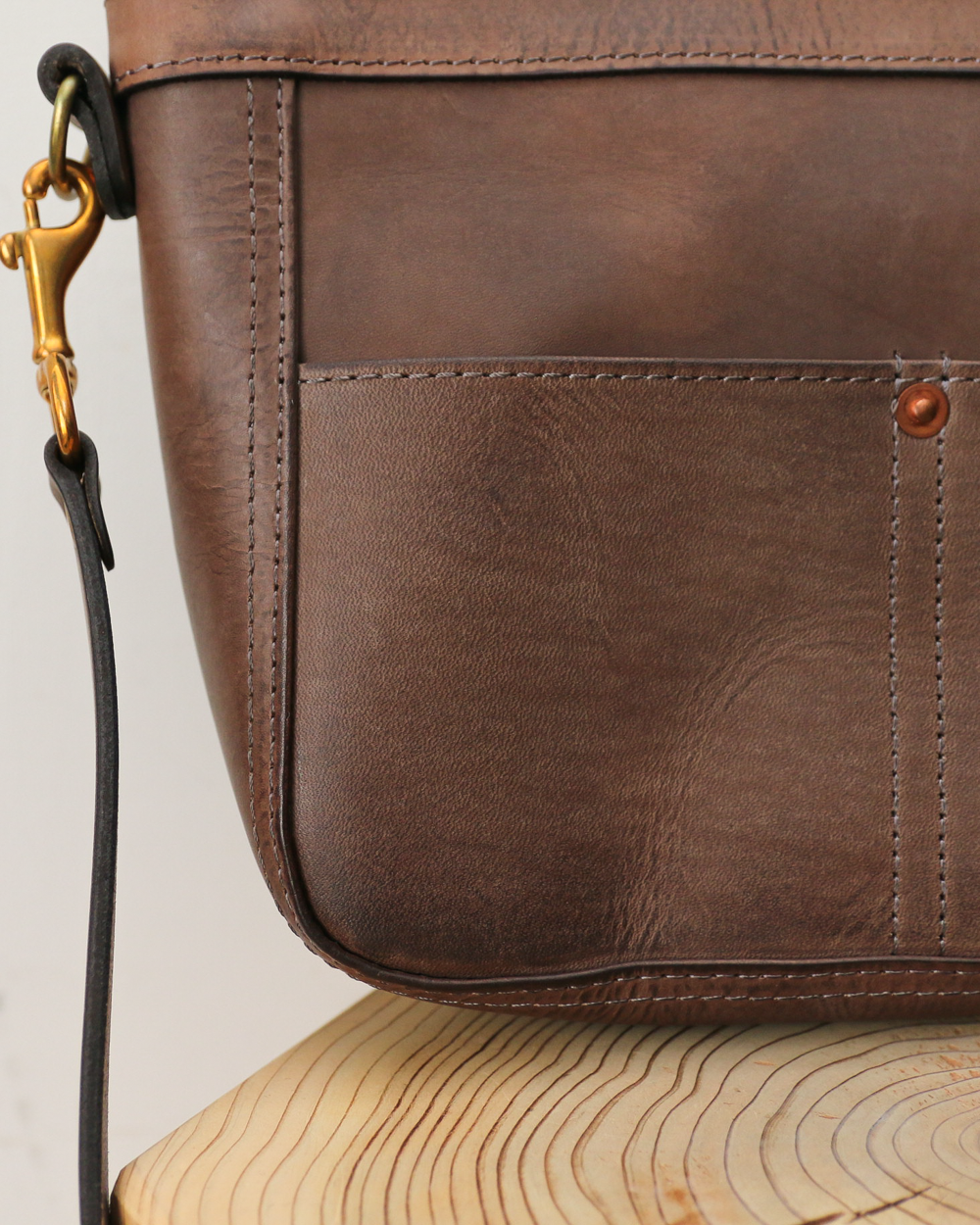 VASCO バスコ VS-313L LEATHER TELEPHONE SHOULDER BAG -SMALL Grey