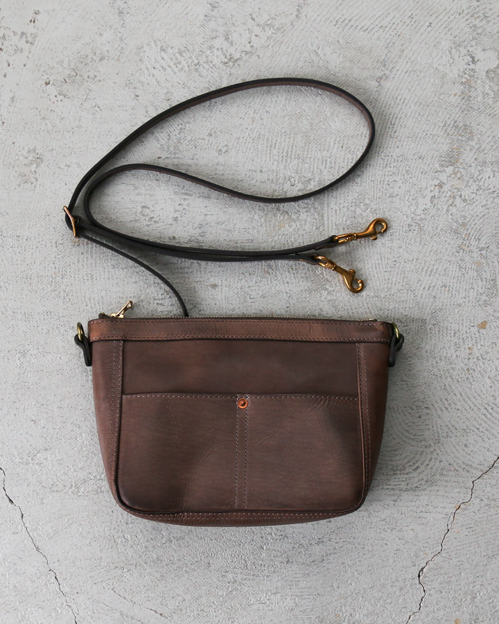 VASCO バスコ VS-313L LEATHER TELEPHONE SHOULDER BAG -SMALL Grey