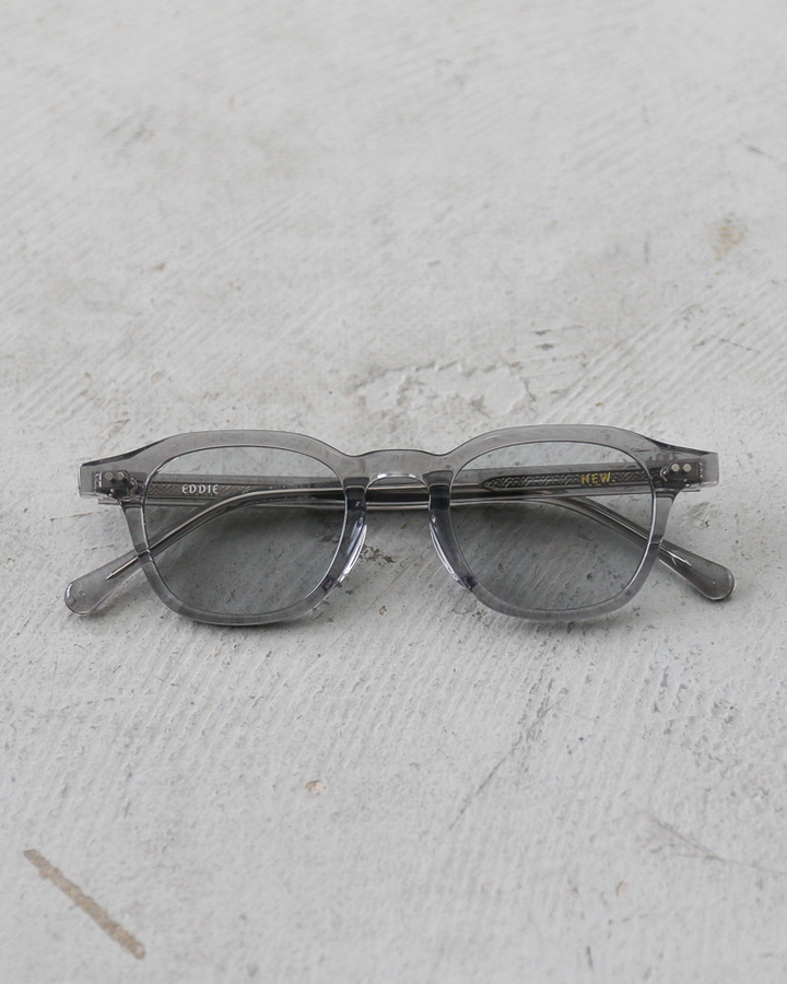 New. EDDIE Clear Grey×Light Grey Lenses