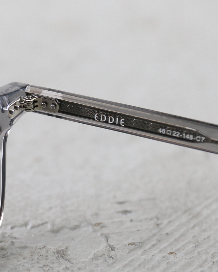 New. EDDIE Clear Grey×Light Grey Lenses