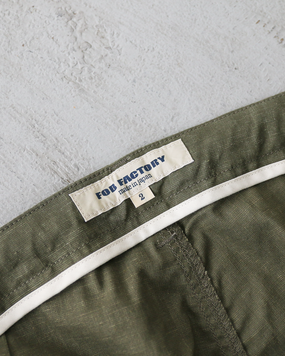 FOB factory F0488 easy pants Olive