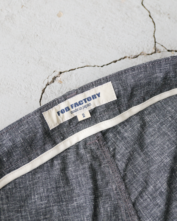 FOB factory エフオービーファクトリー F0488 easy pants Charcoal