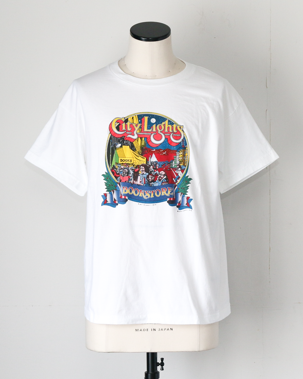 City Lights Bookstore PATRYAN 1975 Tee White