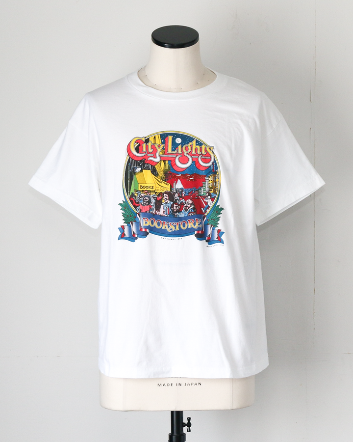City Lights Bookstore PATRYAN 1975 Tee White