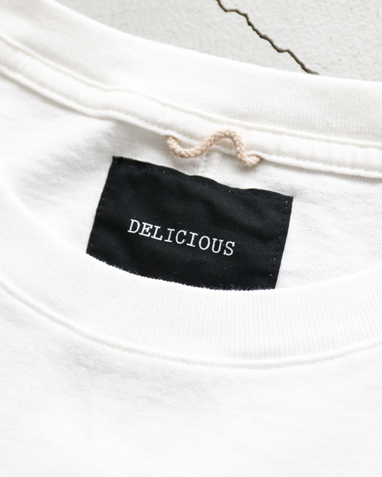 DELICIOUS US Middle Sleeve Tee Off white