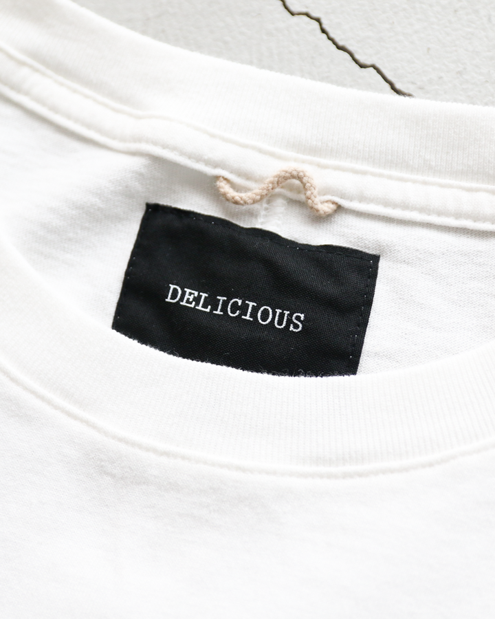 DELICIOUS US Middle Sleeve Tee Off white