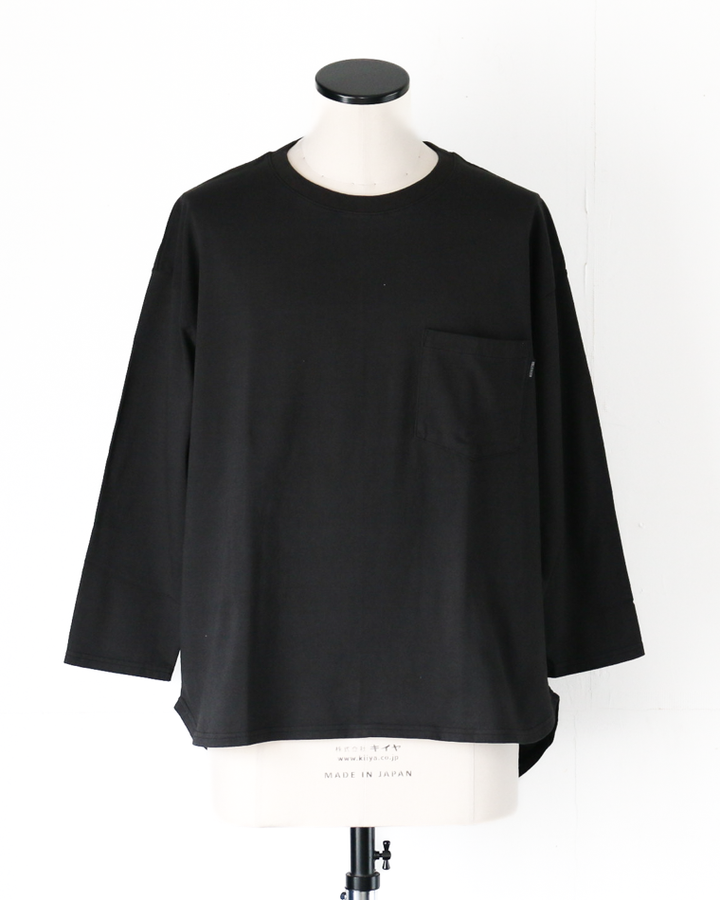 DELICIOUS US Middle Sleeve Tee Black