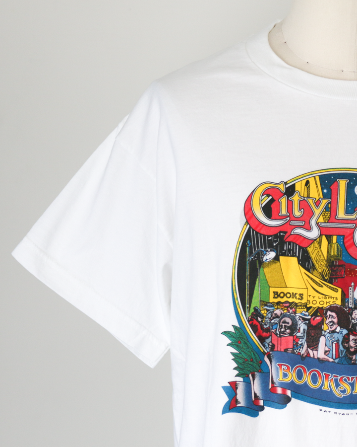 City Lights Bookstore PATRYAN 1975 Tee White
