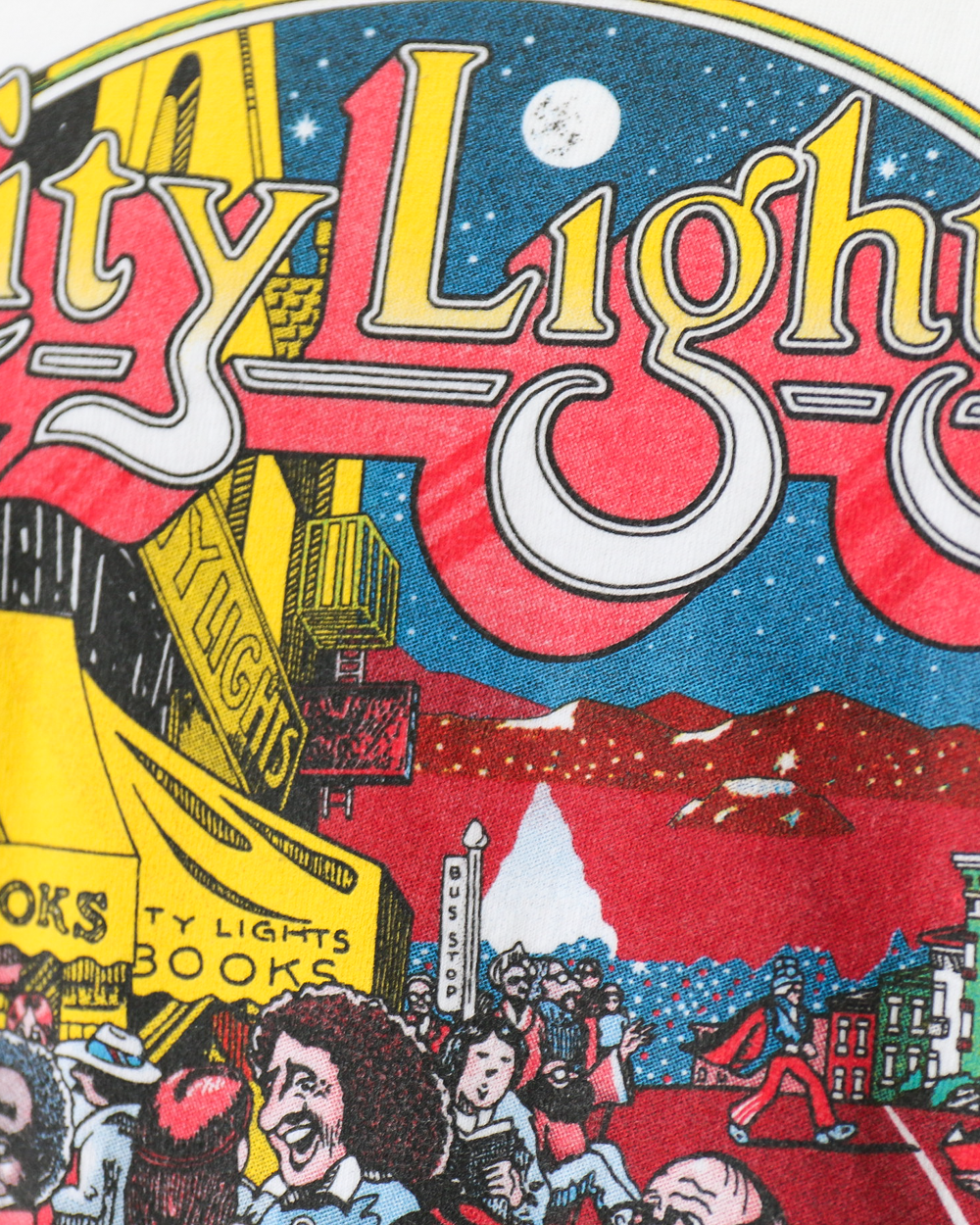 City Lights Bookstore PATRYAN 1975 Tee White