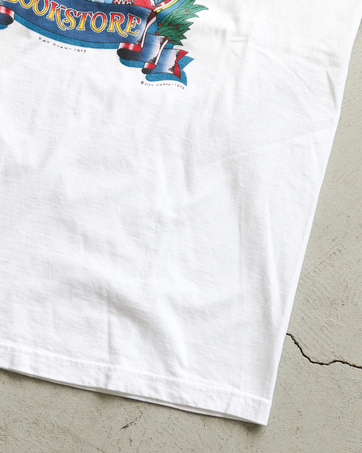 City Lights Bookstore PATRYAN 1975 Tee White