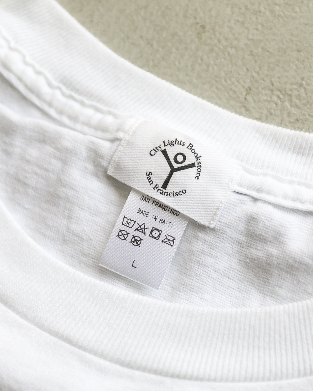 City Lights Bookstore PATRYAN 1975 Tee White