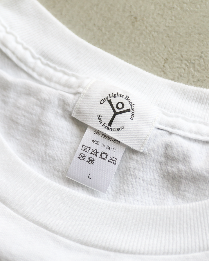 City Lights Bookstore PATRYAN 1975 Tee White