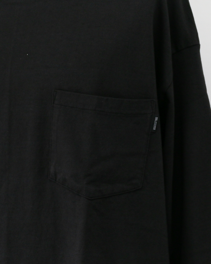 DELICIOUS US Middle Sleeve Tee Black