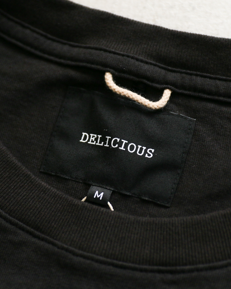 DELICIOUS US Middle Sleeve Tee Black