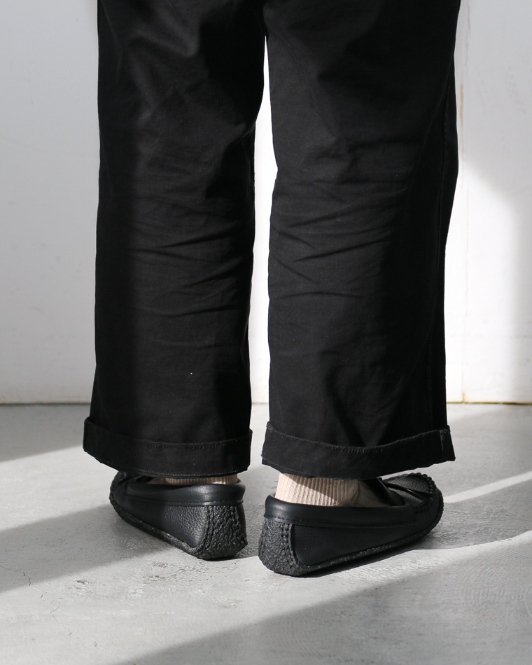 BASTIEN バスティン Moose Hide Moccasins "made in CANADA" Black