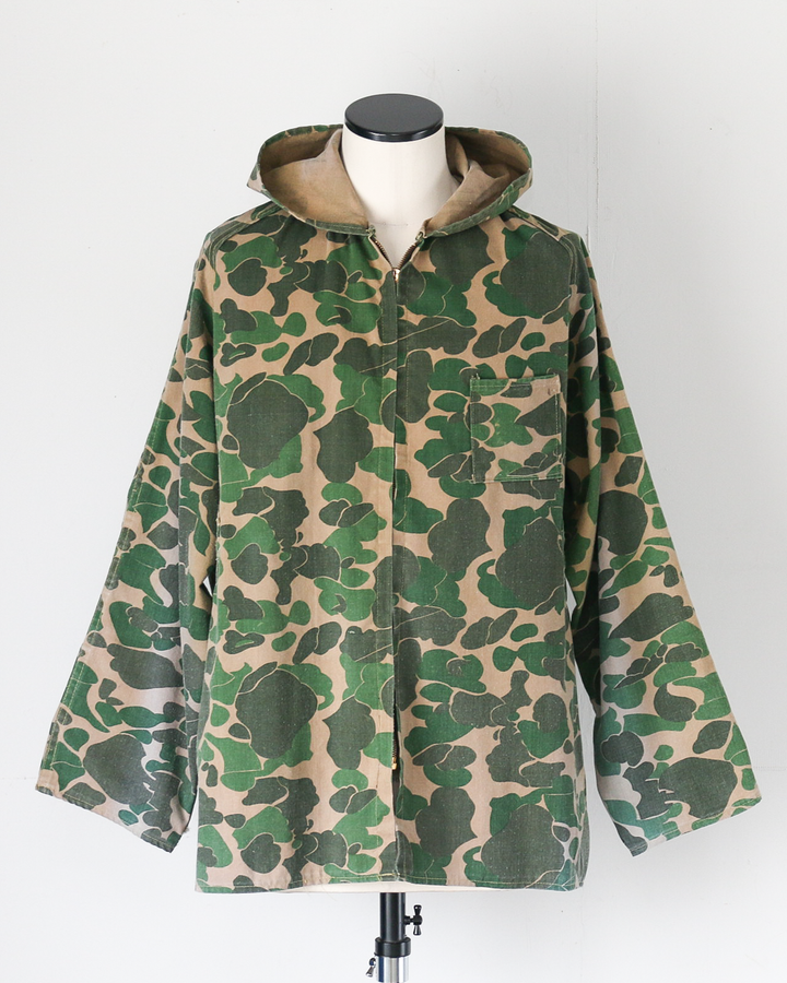 60s-70s Bullseye Bill Hunting Hood Jacket Hunter Camo
