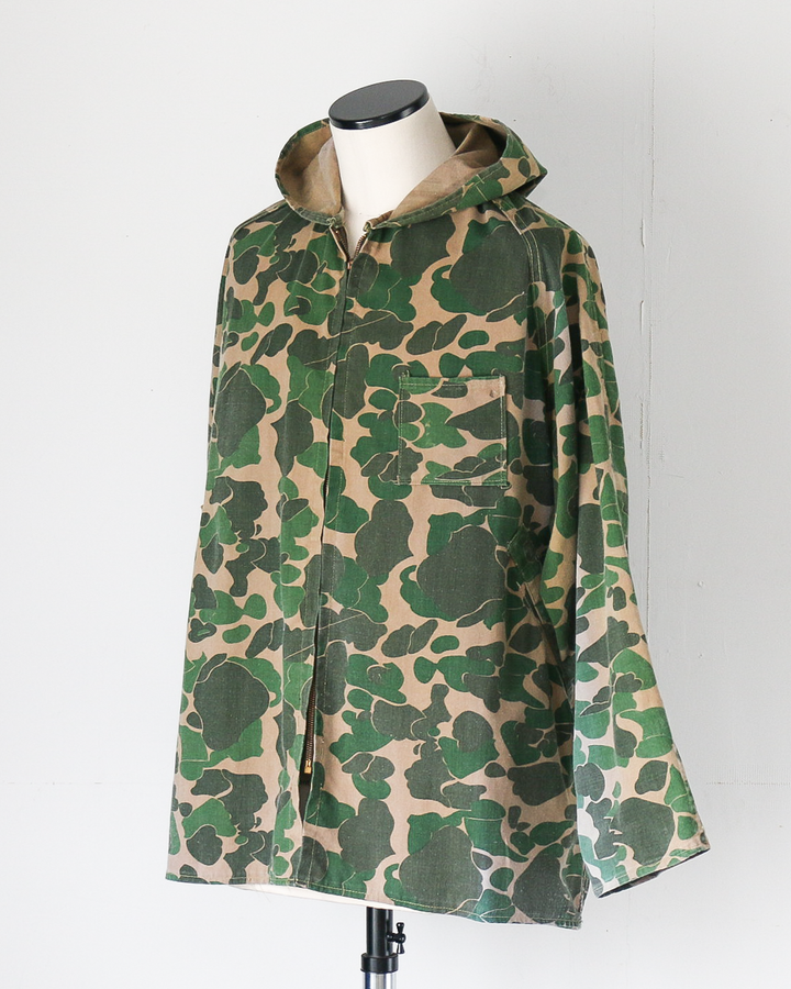 60s-70s Bullseye Bill Hunting Hood Jacket Hunter Camo