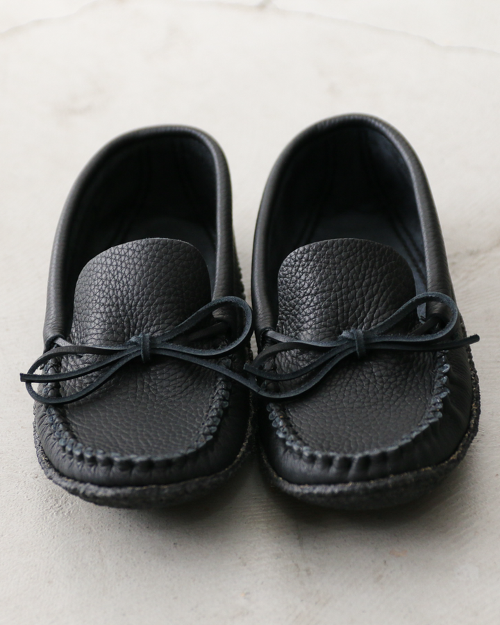BASTIEN バスティン Moose Hide Moccasins "made in CANADA" Black