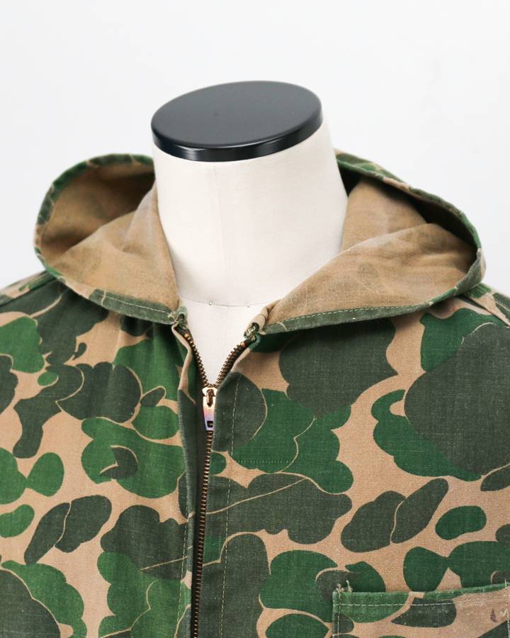 60s-70s Bullseye Bill Hunting Hood Jacket Hunter Camo
