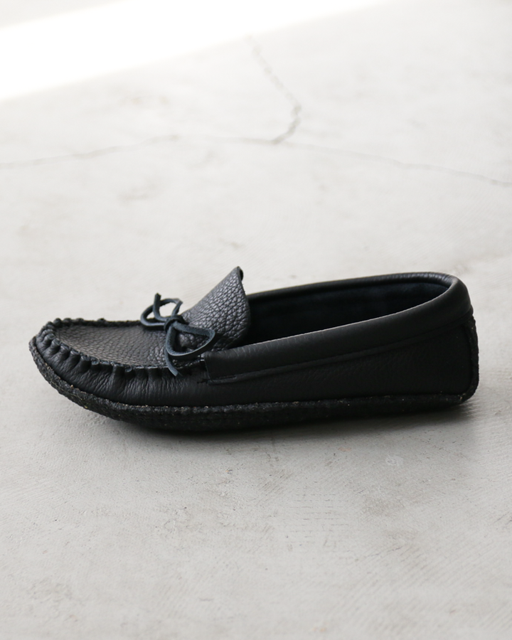 BASTIEN バスティン Moose Hide Moccasins "made in CANADA" Black