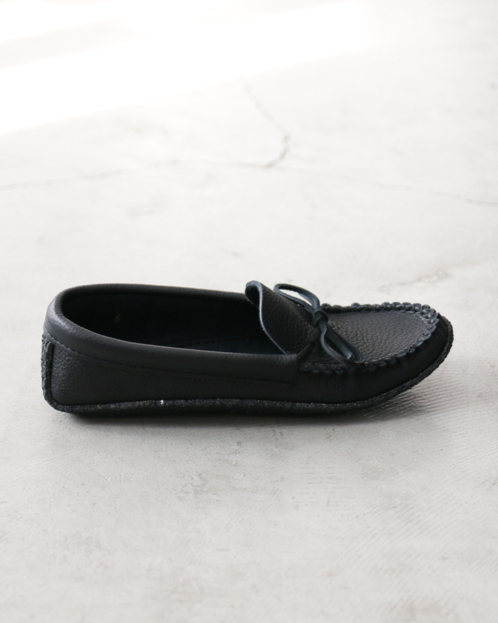 BASTIEN バスティン Moose Hide Moccasins "made in CANADA" Black