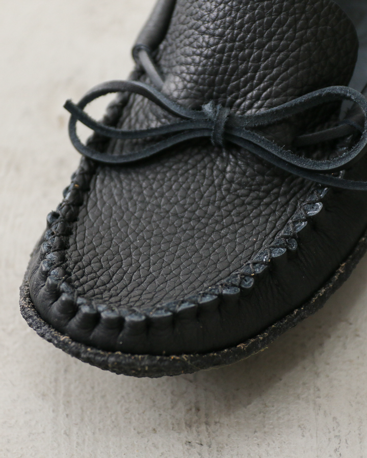 BASTIEN バスティン Moose Hide Moccasins "made in CANADA" Black