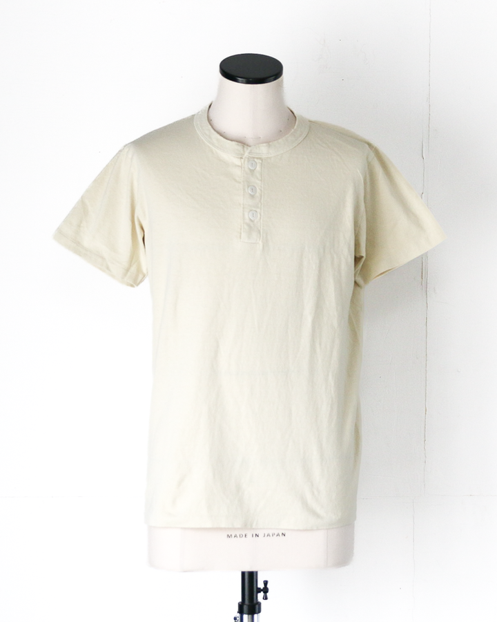 Velva Sheen 162003 Henley Neck S/S Tee Oatmilk